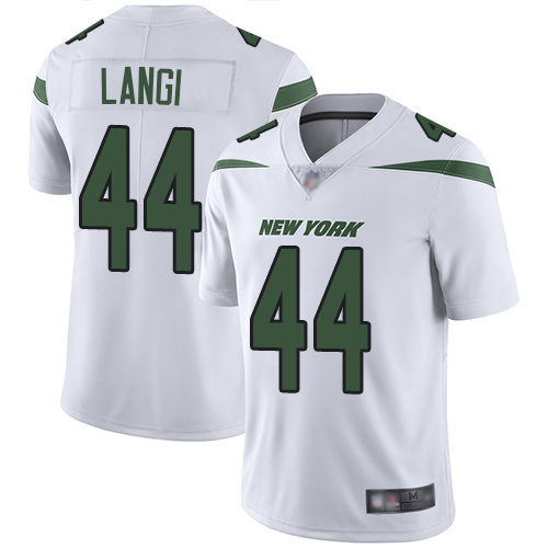 New York Jets Limited White Youth Harvey Langi Road Jersey NFL Football #44 Vapor Untouchable->->Youth Jersey